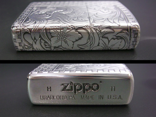 画像: zippo アラベスクオーナメント シルバーいぶし