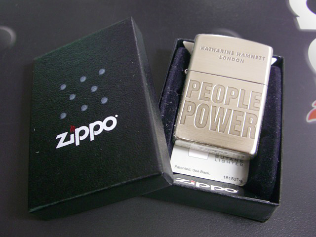 画像: zippo KATHARINE HAMNETT LONDON PEOPLE POWER 限定