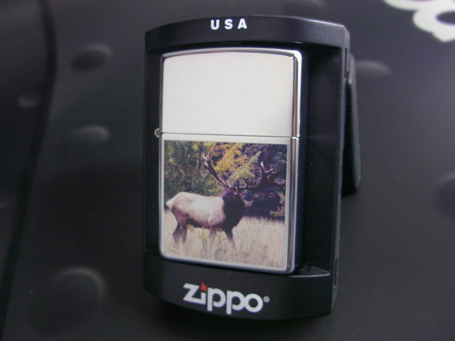 画像: zippo シカ 両面 シリアルナンバー999/999 1996年製造