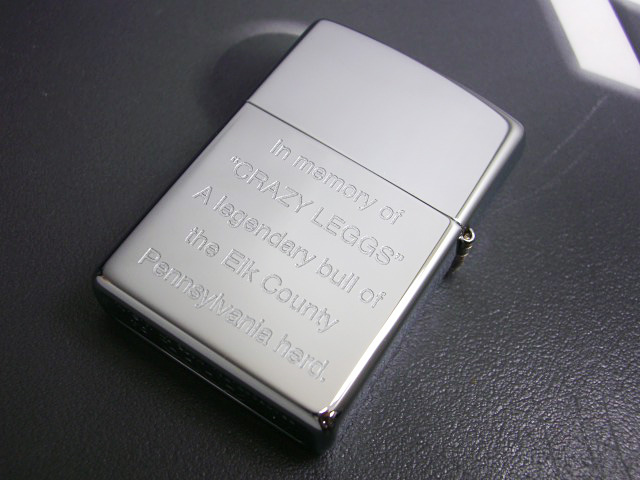 画像: zippo シカ 両面 シリアルナンバー999/999 1996年製造