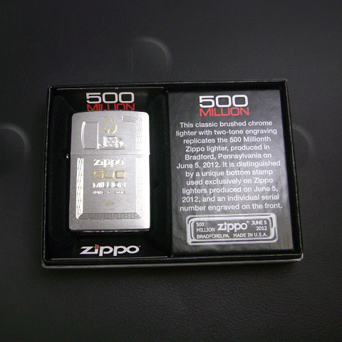 画像1: zippo 500MILLION‘ｓ MODEL クロームサテーナ