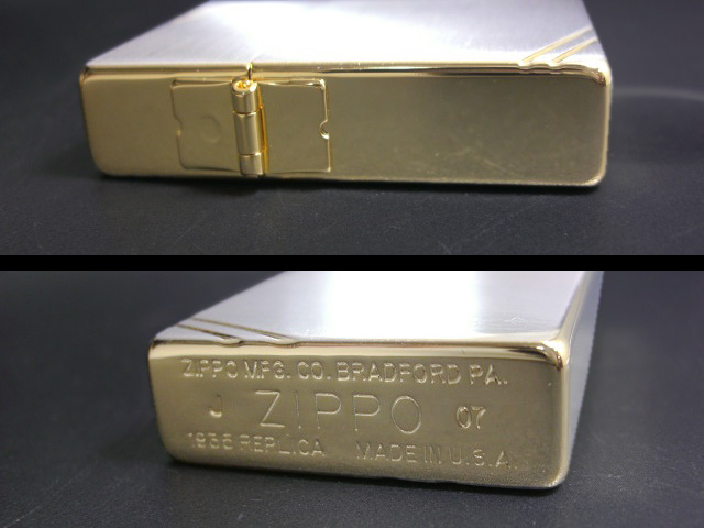 画像: zippo 1935 REPLICA SGサテン ダイヤゴナルライン