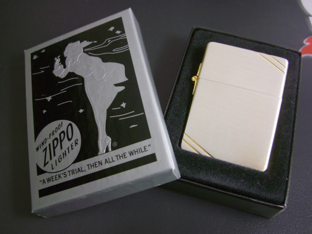 画像: zippo 1935 REPLICA SGサテン ダイヤゴナルライン