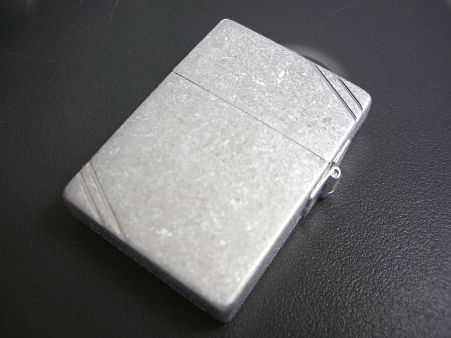 画像: zippo 1935 REPLICA シルバーバレル加工 ダイヤゴナルライン