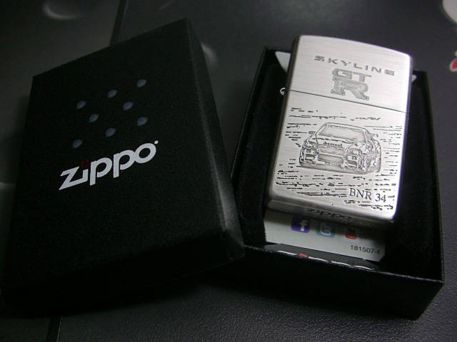 画像: zippo Skyline GT-R BNR 34 1999年製造