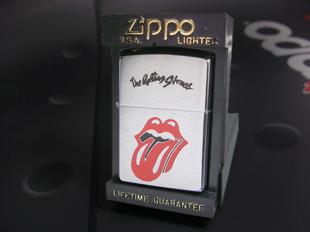 画像: zippo Rolling Stones ローリングストーンズ ロゴ・エッチング 1997年製造