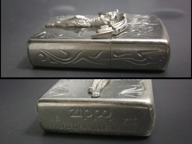 画像: zippo DEVILMAN バレル加工 1998年製造