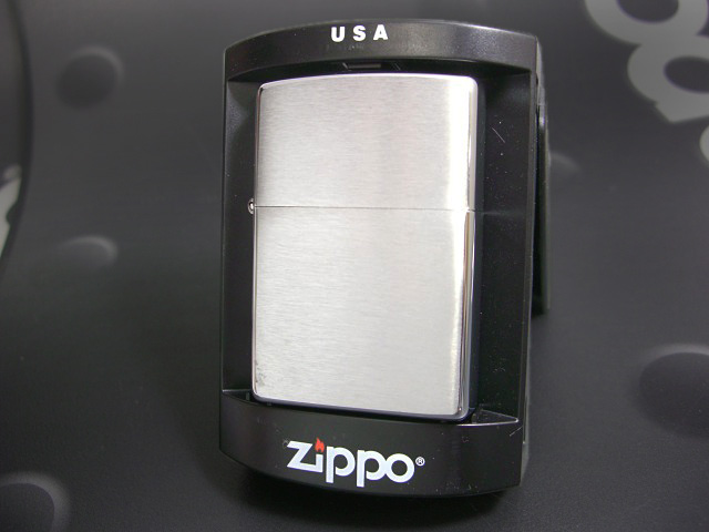 画像: zippo #200 ブラッシュ・クローム 2001年製造