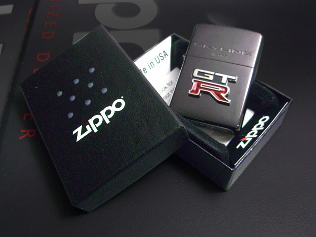 画像: zippo Skyline GT-R メタル BK 2002年製造