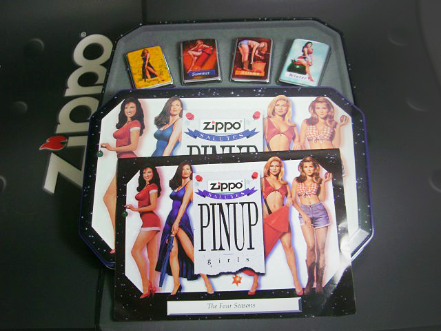 画像: zippo PINUP girls THE FOUR SEASONS 4個セット 1996年製造