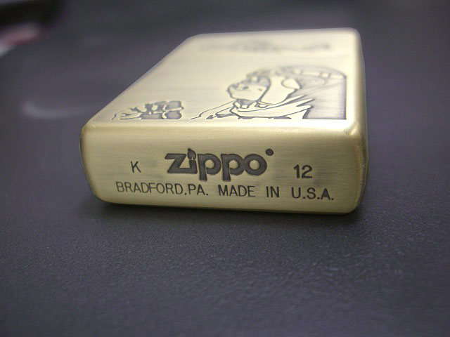 画像: zippo 紅の豚 ポルコ 金古美仕上げ