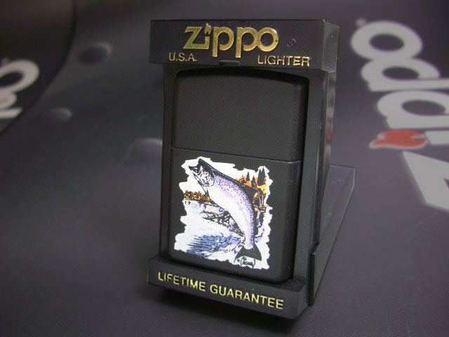 画像: zippo タウン＆カントリー　サーモン柄　1992年製造