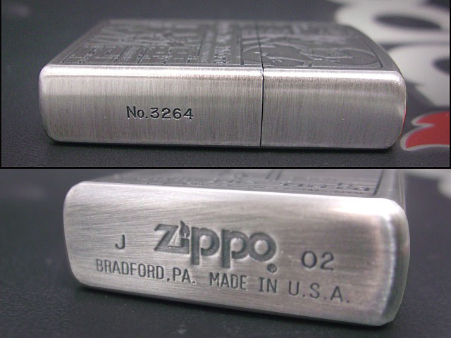 画像: zippo ルパン三世 ルパン＆銭形 銀古美仕上げ 2002年製造