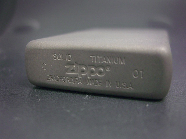 画像: zippo 純チタン（Solid Titanium） 色褪せ有 NEAR MINT 2001年製造