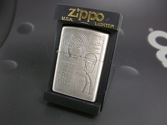 画像: zippo ルパン三世 ルパン＆不二子 銀古美仕上げ 2000年製造