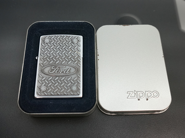 画像: zippo FORD プレート貼り 1999年製造