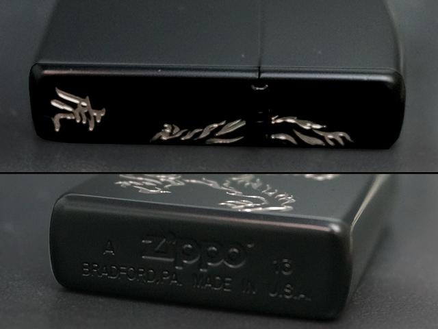 画像: zippo 虎 2面エッチング 2BKS-TIGER