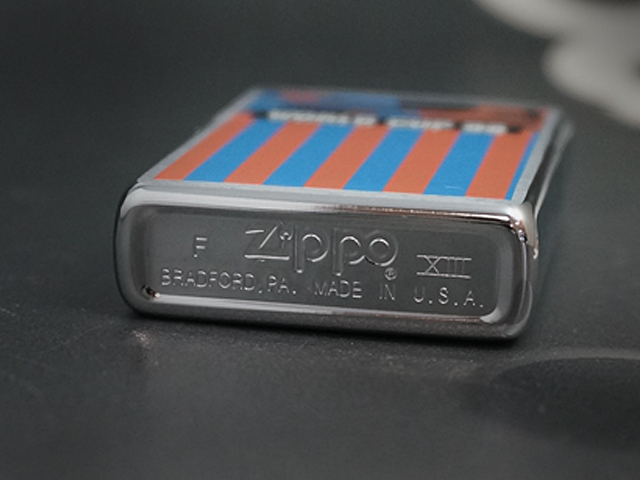 画像: zippo  WORLD CUP ’98 ストライププリント 1997年製造