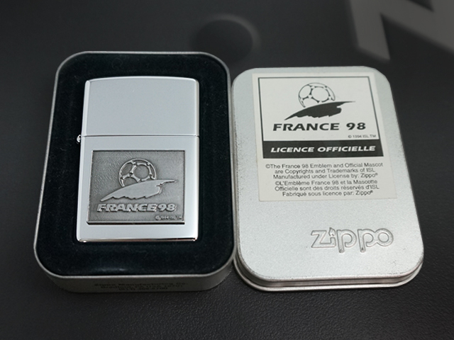 画像: zippo FIFA WORLD CUP FRANCE98 #250 メタル貼り 1997年製造