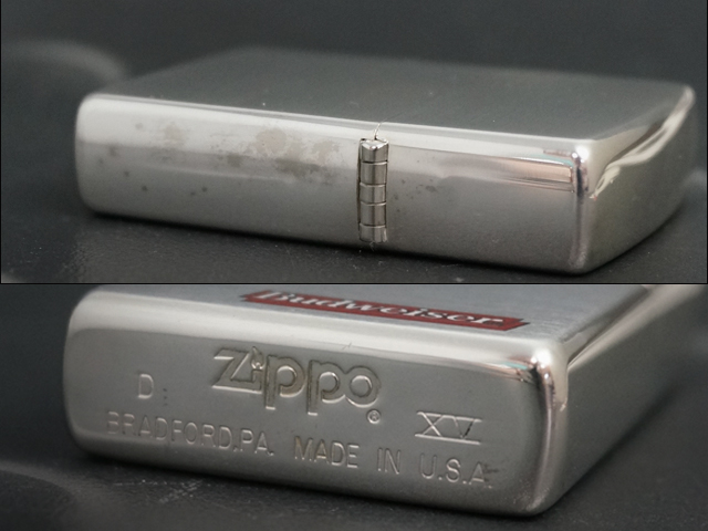 画像: zippo Budweiser ロゴプリント 1999年製造