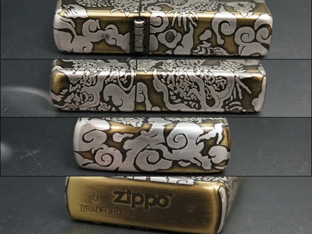 画像: zippo 5DTYPE ドラゴン 20DR5-BSS