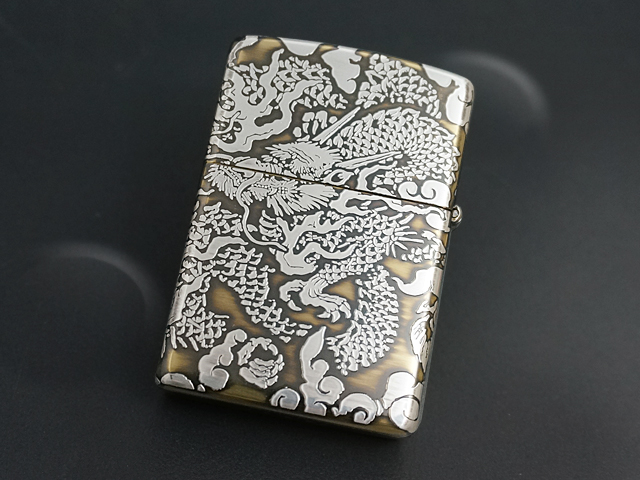 画像: zippo 5DTYPE ドラゴン 20DR5-BSS