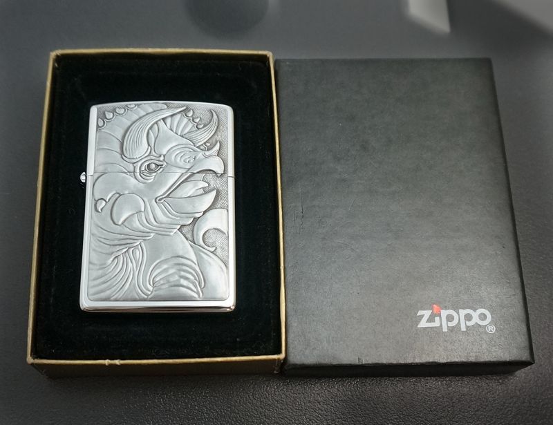 画像: zippo Barrett Smythe 恐竜シリーズ トリケラトプス 1993年製造