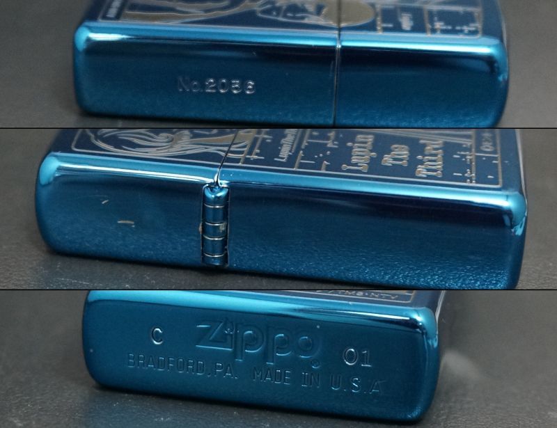 画像: zippo ルパン三世 金庫ZIPPO ブルーバージョン 2001年製造