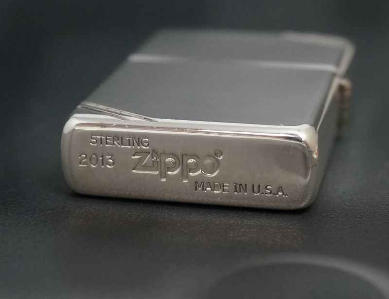 画像: zippo スターリングシルバー フラットトップ #14