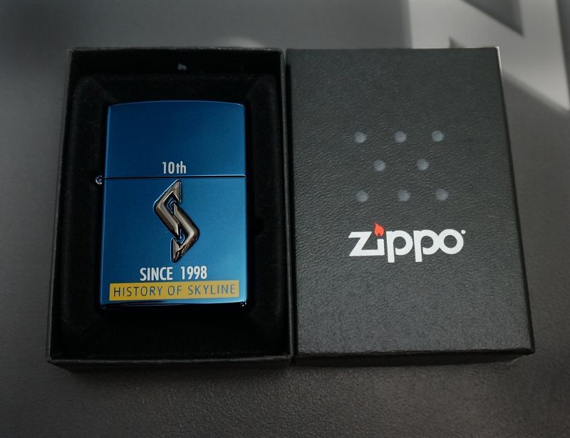 画像: zippo HISTORY OF SKYLINE 10th 1998年製造