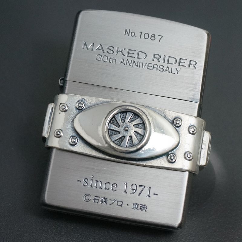 画像1: zippo 仮面ライダー MASKED RIDER 30th ベルトメタル 2001年製造箱はございません