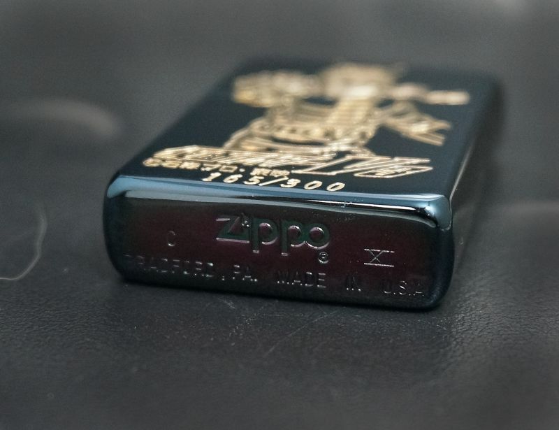 画像: zippo 仮面ライダーV3 ブルーチタン 1995年製造