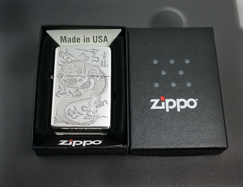 画像: zippo 青龍　シルバーイブシ　SV1