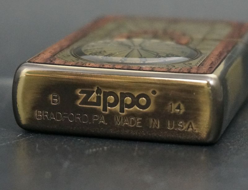 画像: zippo アンティーク サンダイアル BR