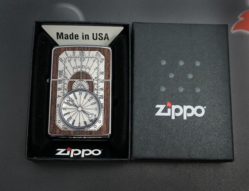 画像: zippo アンティーク サンダイアル SV