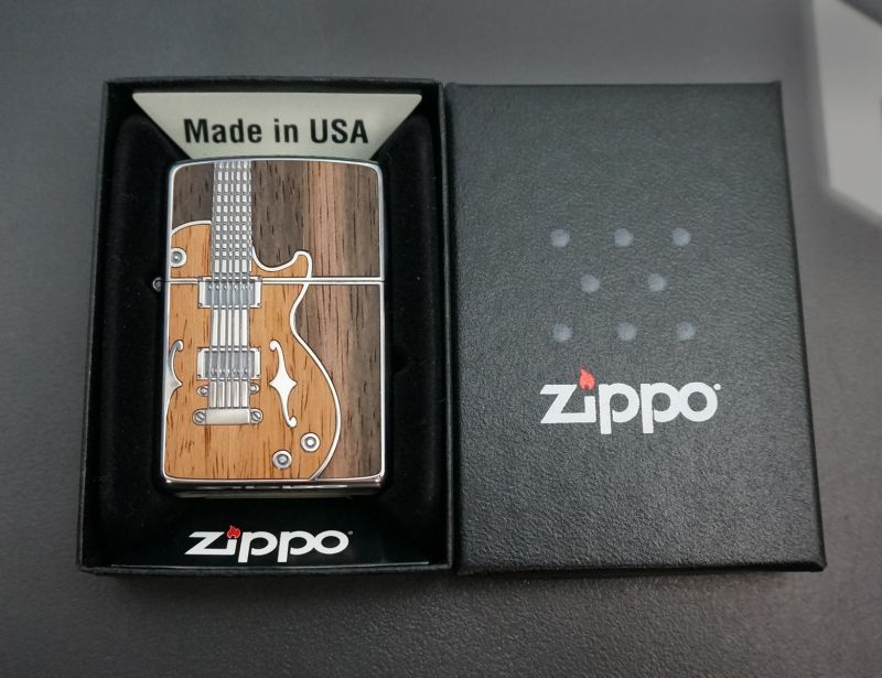 画像: zippo アンティークギター SV