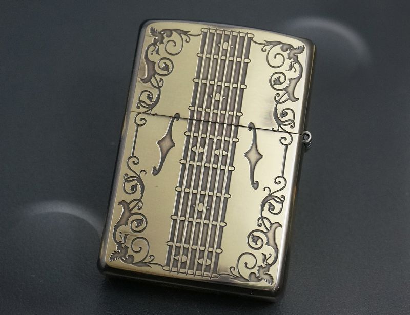 画像: zippo アンティークギター BR