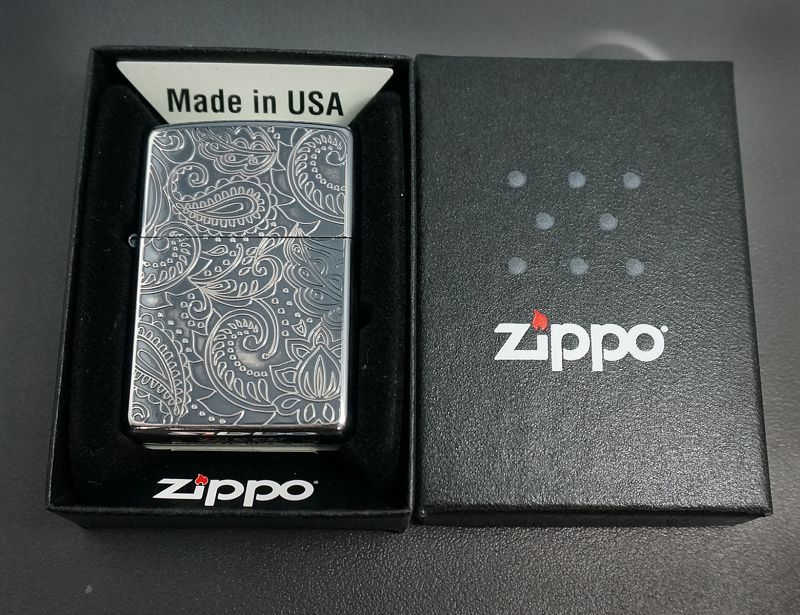 画像: zippo ペイズリーデザイン SV