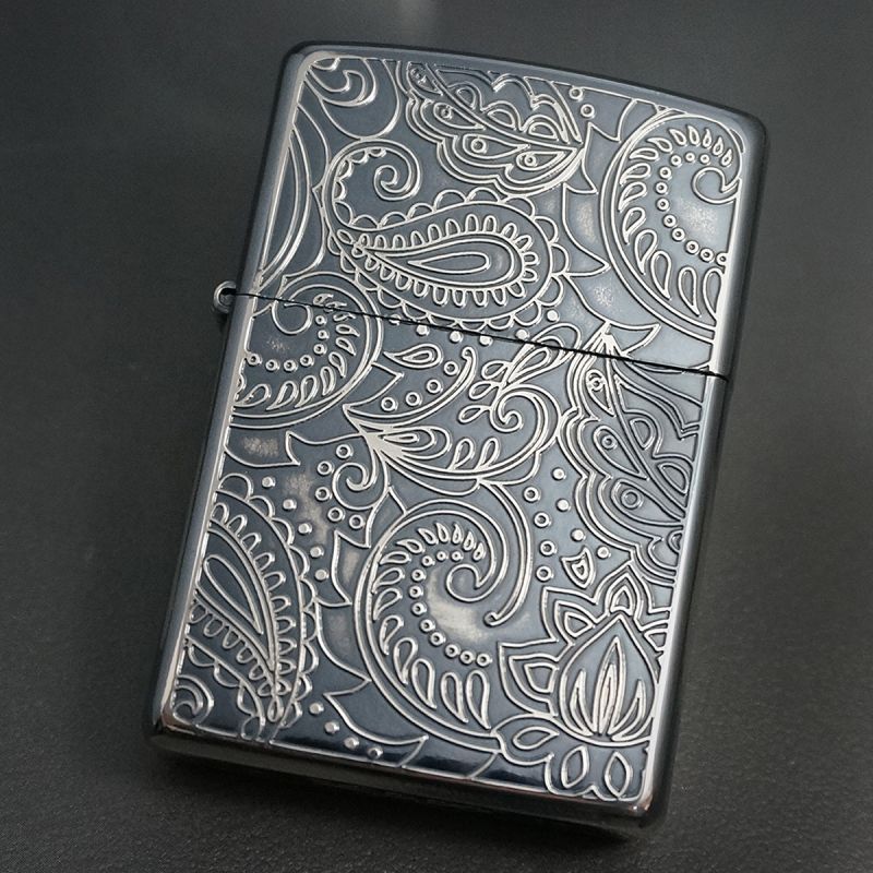 zippo☆SIMON CARTER☆シルバーペイズリー☆BK☆ジッポ ライター