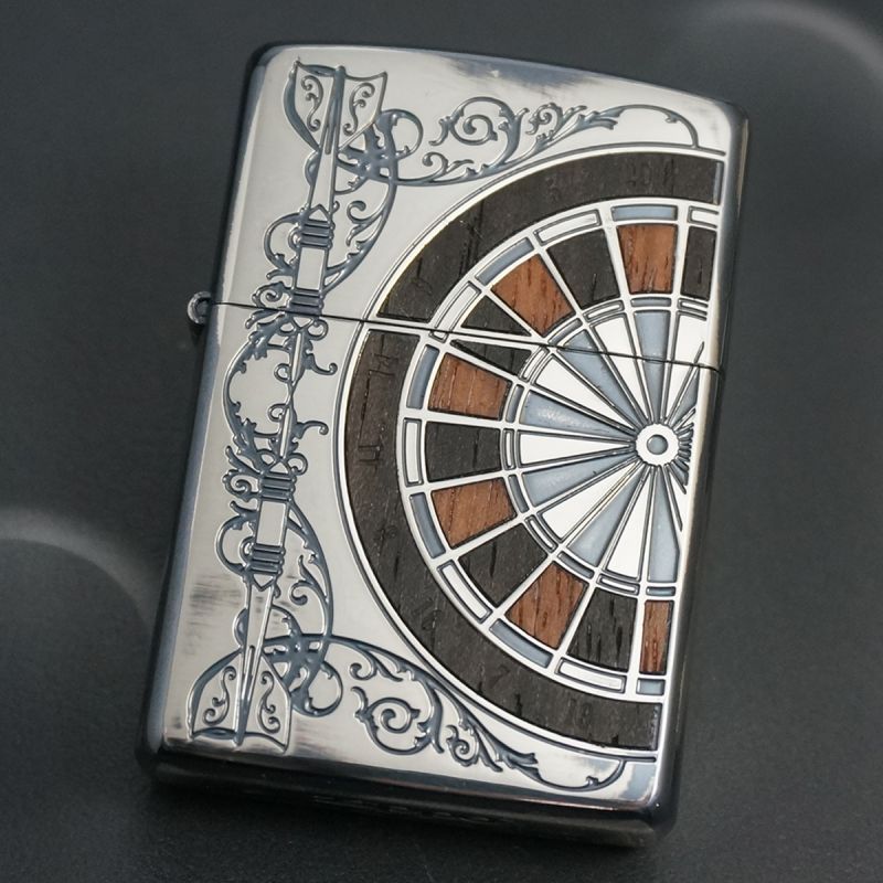 画像1: zippo アンティークダーツ SV