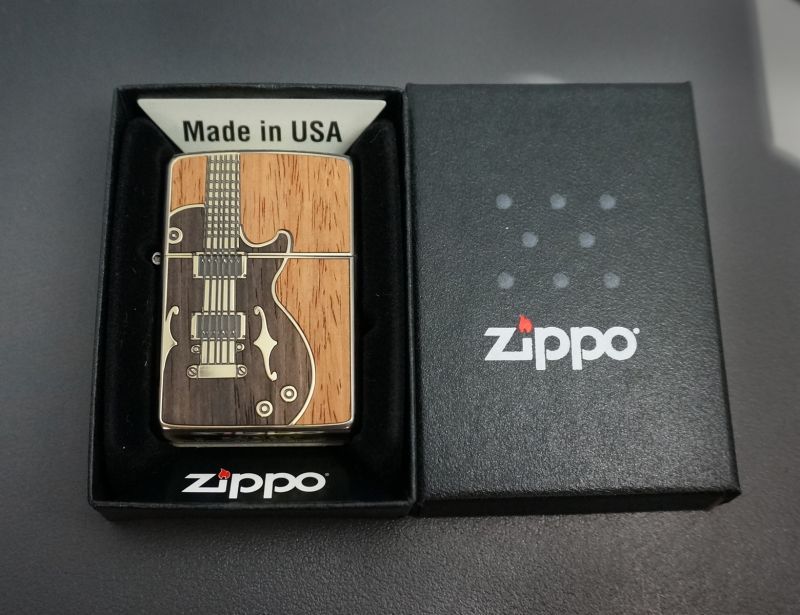 画像: zippo アンティークギター BR