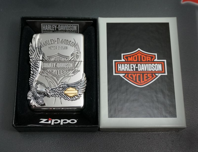 画像: zippo HARLEY-DAVIDSON  イーグルメタル　HDP-16