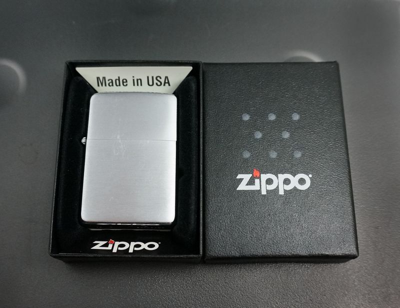 画像: zippo #200 ブラッシュ・クローム NEAR MINT 1975年製造