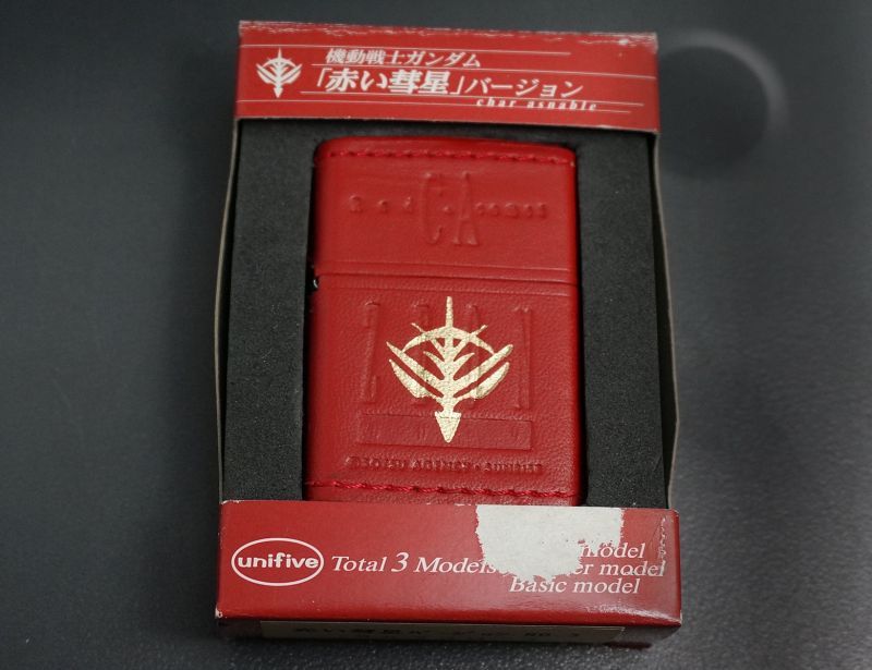 画像: zippo 機動戦士ガンダム 赤い彗星 レザータイプ