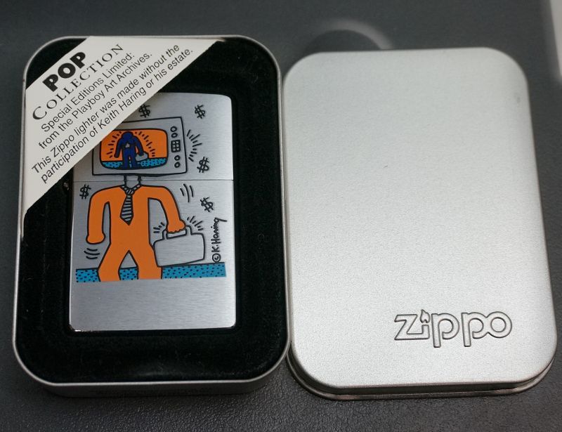 画像: zippo POP COLECTION キース・へリング 「TV MAN」　