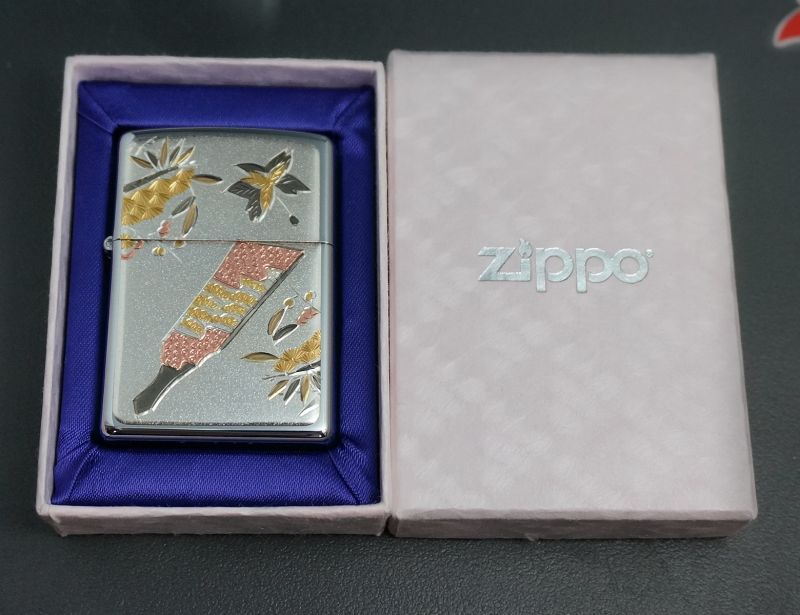 画像: zippo 電鋳シリーズ 一月 羽子板