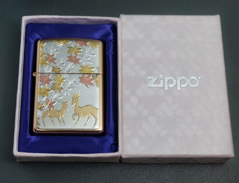 画像: zippo 電鋳シリーズ 十月 紅葉