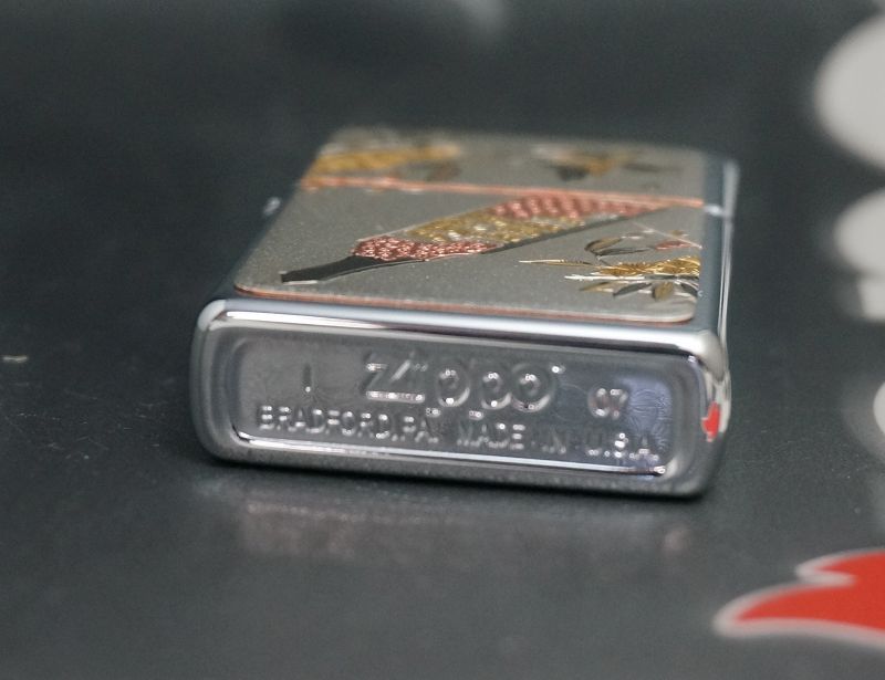 画像: zippo 電鋳シリーズ 一月 羽子板