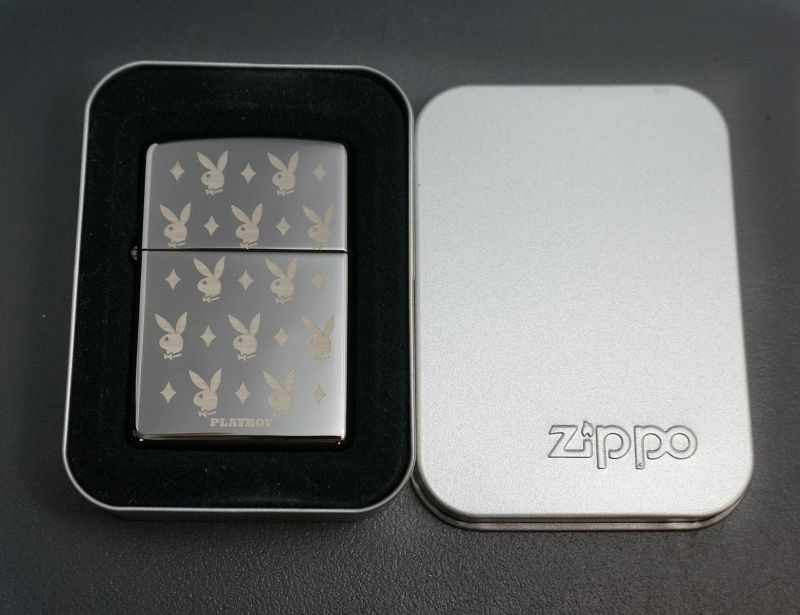 画像: zippo PLAYBOY バニー＆ダイヤ柄 ＃150