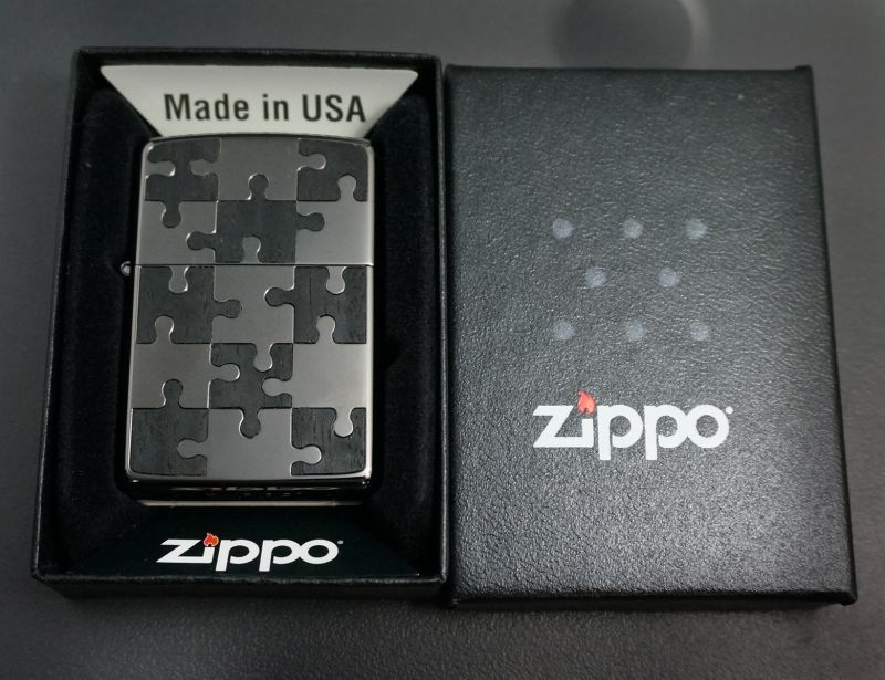 画像: zippo ウッドパズルIPチタンBK